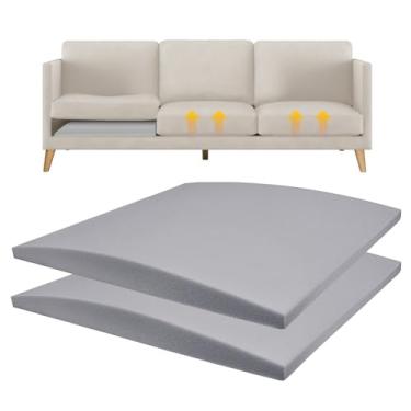 Imagem de Suporte de almofada de sofá (cinza claro 2 peças, 22 × 22 × 2 pol.)