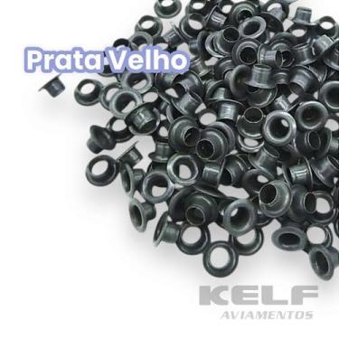 Imagem de Ilhós 54 Fixar Fivela - Cor Prata Velha 1.000un P10B - KELF