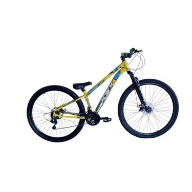 Imagem de Bicicleta Bike Aro 29 MTB Alumínio KSX GRAU SD7 21 Velocidade Cabeamento Interno Unissex (AMARELA (C/M VERDE NEON), 13)