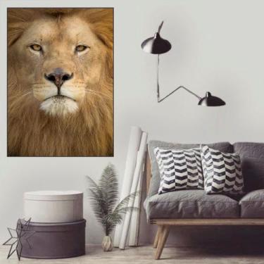 Imagem de Quadro Canvas Decorativo para Sala Leão 42x30 - LUGGUI ART. FOTOG, BRA