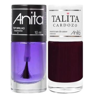 Imagem de Esmalte Manicure Do Amor Coleção Talita Cardozo + Top Brilho 10ml Anit