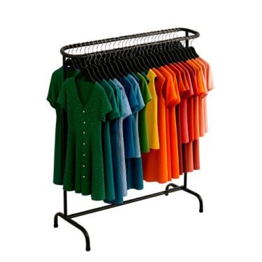 Imagem de Arara Dupla Horizontal Oval Com Sapateira e Barra Central Capacidade p