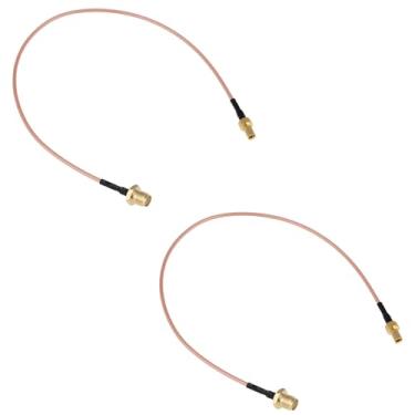 Imagem de ECSiNG 2 peças de adaptador coaxial Pigtail SMA fêmea para TS9 macho 25 cm RG-178 para roteador módulo sem fio