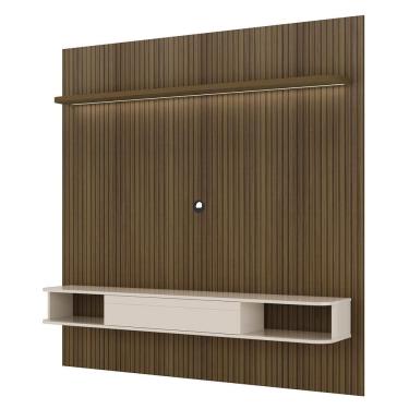 Imagem de Painel Suspenso Tv 75 Pol 183 Cm 4585 Arly Pinho Ripado Off White
