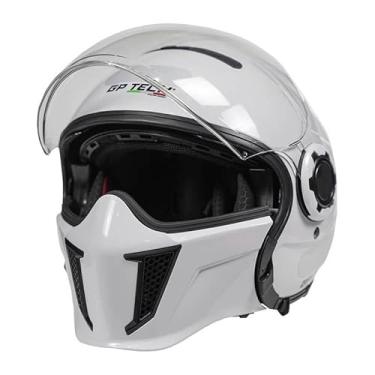 Imagem de CAPACETE MOTO OCULOS INTERNO GP TECH QUEIXEIRA REMOVIVEL ESTILOSO MODELO BRANCO LINHA ZOOM (58)