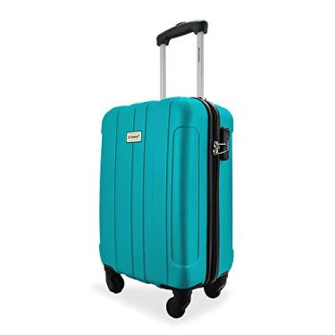 Imagem de Mala de Bordo de Viagem ABS 4 Rodas Bagagem de Mão até 10kg (A1MB Azul Turquesa 2)