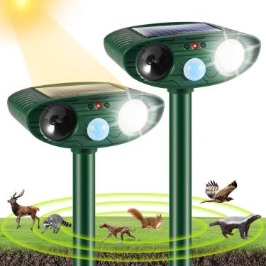 Imagem de Repelente solar de animais, repelente ultrassônico, pacote com 2