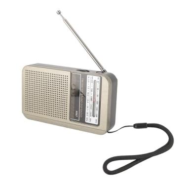 Imagem de Rádio portátil AM FM SW, rádio de emergência com conector de fone de ouvido de 3,5 mm, som claro, operado por bateria, USB C, recarregável, uso interno e externo de emergência