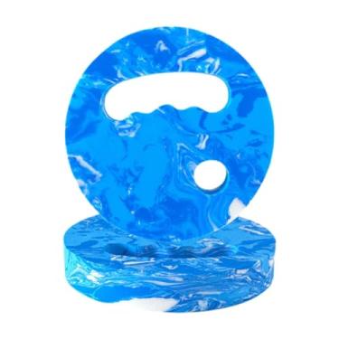 Imagem de rockible Discos de exercícios aquáticos de espuma EVA para prancha de natação, resistência para exercícios aquáticos em piscinas, Branco Azul