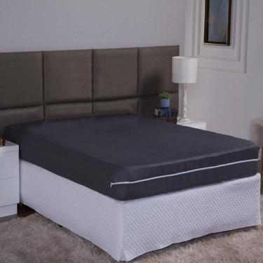 Imagem de Capa De Colchão Queen 30Cm Zíper Protetor Malha Lisa 1 Peça