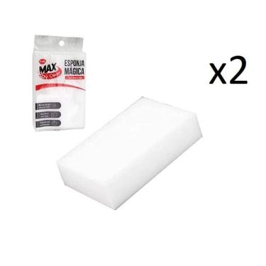 Imagem de Kit 2 Un Esponja Mágica Melamina Tira Manchas Alta Qualidade