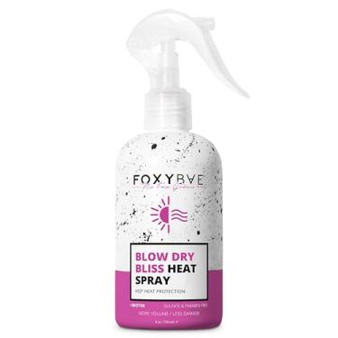 Imagem de FoxyBae Spray protetor de calor – com biotina – proteção térmica para até 232 ºC – mais volume, menos danos – Blow Dry Bliss – 8 Fl Oz