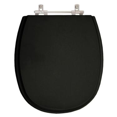 Imagem de Assento Sanitário Poliester Aspen Ebano (preto) Para Vaso Deca