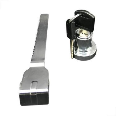 Imagem de Fechadura Jacaré Para Vitrine Loja Expositor Vidro - Fast Vidros