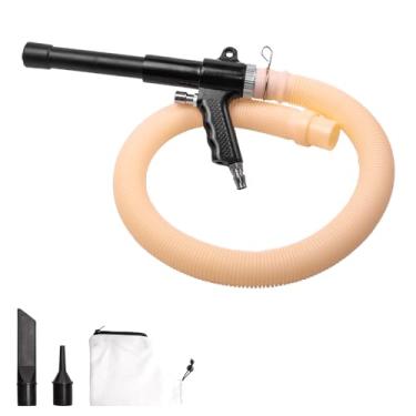 Imagem de BAUSATZ Kit de aspirador de pó pneumático - Aspirador de ar de dupla função e sucção com sacos de vácuo e inclui 4 bocais de ar, tubo de coleta de poeira de 101,6 cm