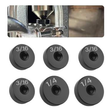 Imagem de Aokdom 6 peças Adaptador de kit de ferramentas de alargamento de linha de freio, adaptador essencial de ferramenta de alargamento duplo tamanho 3/40.6 cm e 1/10.2 cm, kit de ferramentas de alargamento