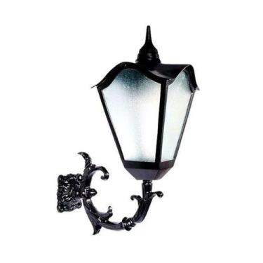 Imagem de Luminária Colonial Romana Grande Com Braço Em Alumínio 80Cm - LUMINÁRI