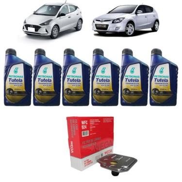 Imagem de Troca Óleo Cambio Automático Hyundai I30 Filtro 6 L Tutela - Petronas