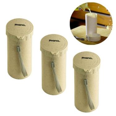 Imagem de Kit 3 Copos Ecológicos Tampa Vitamina Chá Shake Café Suco 250ml Bebida