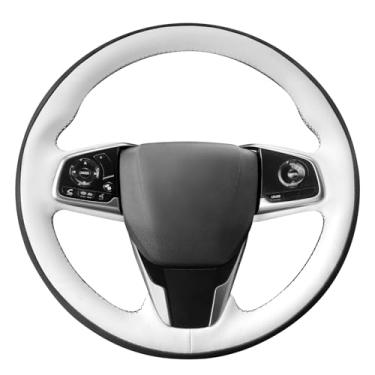 Imagem de MEWANT Capa de volante estilo 3D com costura DIY para Honda Civic 10 2016-2021 / CR-V CRV 2017-2021 / Clarity 2018-2021 acessórios de volante para Honda Civic 10