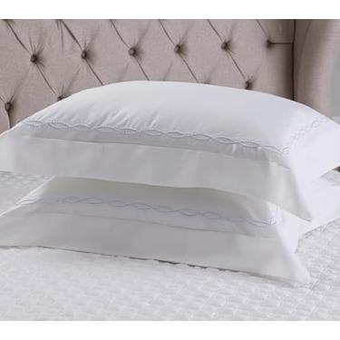 Imagem de FRONHA DELICAT INFINI BRANCO 100% ALGODÃO CETIM 600 FIOS 50X90