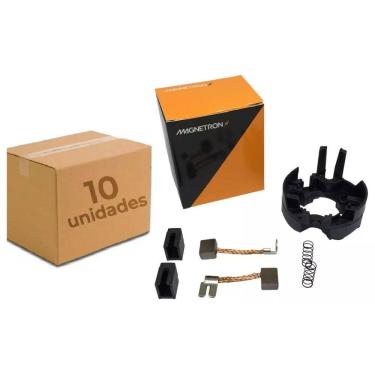 Imagem de Escova Arranque Ybr125 Xtz 125 Factor 125 Xt225 Com Suporte Mola Magnetron Kit Com 10 Peças