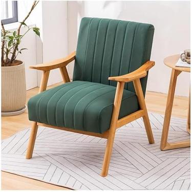 Imagem de Cadeira De Lazer Para Escritório, Cadeira De Sofá Com Estrutura De Madeira E Pano De Tecnologia, Poltrona De Acento Estofada, Cadeira De Leitura Perfeita Para Quarto, Brown a, One Size