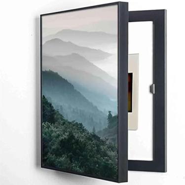 Imagem de Tampa Do Contador Da Caixa Elétrica Decoração Moderna Caixa Medidor Elétrico Criativo Caixa Tampa Simples Contadores Decoração Ocultar Pinturas Caixa De Interruptores C, B, W40*H50cm