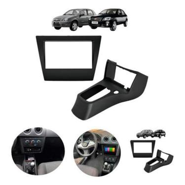 Imagem de Moldura Painel 2 Din Multimidia Dvd Mp5 Celta G2 2006 A 2012