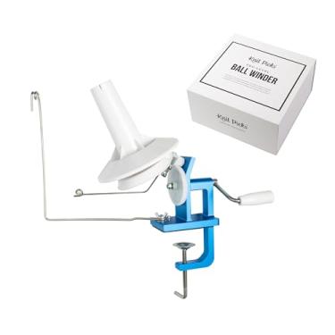 Imagem de Knit Picks Enrolador profissional de bolas de fio de alumínio de metal para tricô e crochê