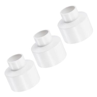Imagem de Unifizz 1 peça acoplador redutor de PVC de 63 mm a 32 mm (2-1/5.1 cm a 1-1/10.2 cm) conector de tubo reto branco para encanamento e tanque de água
