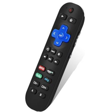 Imagem de Gvirtue Controle remoto universal serve para Roku Player 1, 2, 3, 4, Premiere/+ Express/+ Ultra com 9 chaves de aprendizagem programadas para controlar TV/Soundbar/receptor