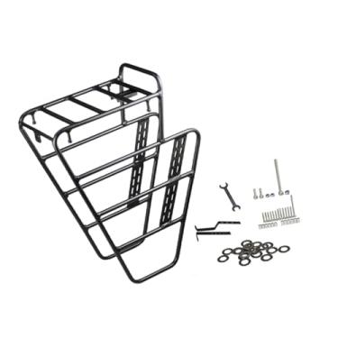 Imagem de rockible Suporte frontal para bicicleta, prateleira para bagagem, cesto de carga para ciclismo, mountain bikes