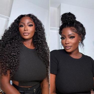 Imagem de Perucas Healthair Water Wave 360 Lace Front Human Hair 24 polegadas