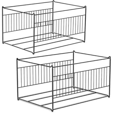 Imagem de MARATI 2 pacotes de moldura de pasta de arquivos para pendurar tamanho carta/ofício, organizador de armário de arquivos para pendurar na mesa, inserções de caixa de arquivo, suporte de pastas de