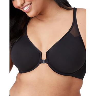 Imagem de Wacoal Body By Wacoal Sutiã feminino sem forro com aro e costas nadador, Preto, 36DD