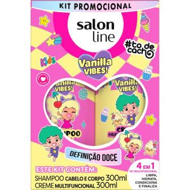 Imagem de Kit kids shampoo 300ml + creme multy 300ml vanilla vibes! - SALON LINE