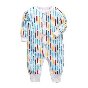Imagem de Roupa de bebê recém-nascido de uma peça para bebê pijama de algodão - 