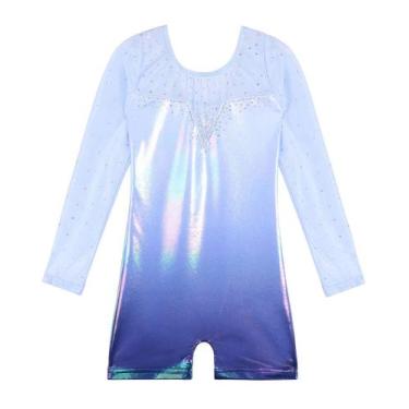 Imagem de Collants de ginástica BAOHULU Blue Fancy Sparkle Tank Girl 10-11Y