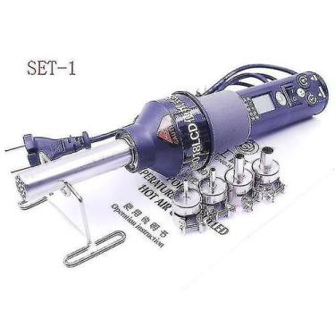 Imagem de Pistolas de calor pistola de calor 8018 450w display lcd temperatura a