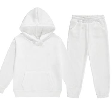Imagem de Conjunto de roupas DHSPKN Tracksuit Sweatsuits para crianças de 2 a 13