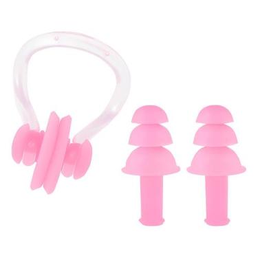 Imagem de Protetor Auricular Tampão Ouvido Clip Nasal Natação Mergulho - Amigo d