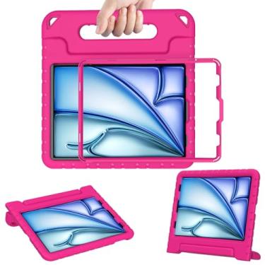 Imagem de AVAWO Capa infantil para iPad Air 5ª/4ª geração (10,9 polegadas), iPad Air 5 2022 e iPad Air 4 2020, capa infantil leve à prova de choque com suporte para iPad Air 5 e Air 4 (2022 e 2020), rosa