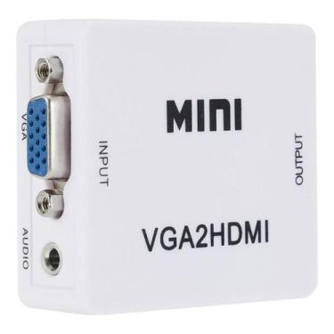 Imagem de Conversor Adaptador Conector Mini Computador Vga Monitor Hdmi - MXM