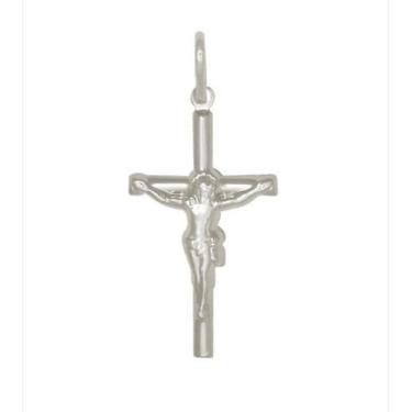 Imagem de Pingente Crucifixo Prata Maciça 925 4 Cm X 2 Cm - Lojas La&Ny, 2, Prat