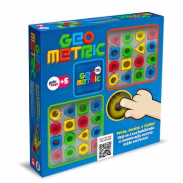 Imagem de Jogo Geometric Encaixar Tabuleiro Criança Brinquedo Infantil - Pakitoy