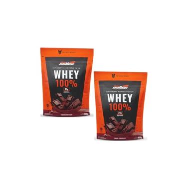 Imagem de Kit 02 Whey 100% Concentrado New Millen Refil 900g (900g, Chocolate)