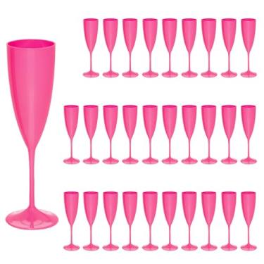 Imagem de Taça Espumante 20pçs Acrilico Premium 170ml (ROSA)