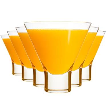 Imagem de Jogo de Copos de Coquetel 180ml com 6 Peças Aperitivo Drink Dose Licor Bar Buffet