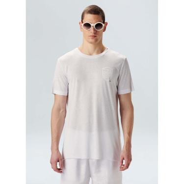Imagem de T-shirt light brasão white edition OSKLEN-Masculino